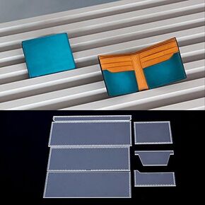 NW Short Wallet Acrylic Template Wallet Leather Pattern Acrylic Leather Pattern Leather Templates for Bags