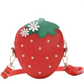 Little Girls Strawberry Purse,Kids Toddler Crossbody Purses HandBags for Girls Birthday Gift