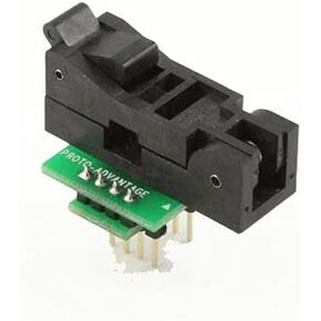 Proto-Advantage SK0001 SOIC-8 Socket to DIP-8 Adapter (150 mil Body, 1.27 mm Pitch)