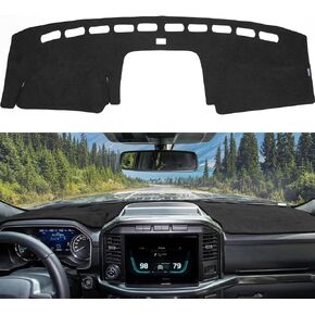 ISSYAUTO Dashboard Cover Mat Dash Cover Compatible with F150 2021 2022 2023 2024 Dash Board Protector Dash Cover Mat