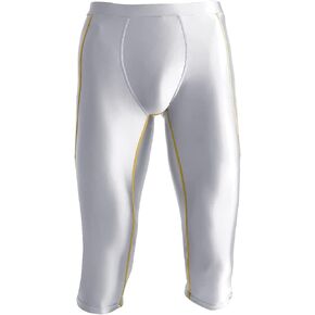 ares Men's Fitness Capris Shiny Breathable Running Compression
