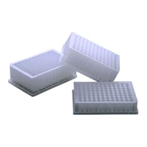 Nest Scientific 502601 96 Well Deep Well Plate, V-Bottom, Round, Sterile, 1 mL, Polypropylene (Pack of 50)