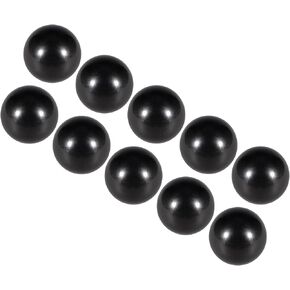 Thermoset Ball Knobs, M8 Female Thread 30mm Diameter, Plastic Metric Hand Screw Grip Black - (Applications: for Lathe Machinery Lever Handle), 10-Pieces