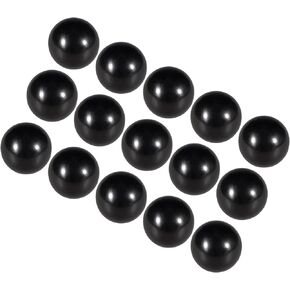 Thermoset Ball Knobs, M8 Female Thread 25mm Diameter, Plastic Metric Hand Screw Grip Black - (Applications: for Lathe Machinery Lever Handle), 15-Pieces