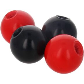 Othmro 4pcs Thermoset Ball Knob M10 Female Thread Machine Handle 1 9/16" Diameter Smooth Rim