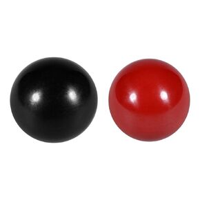 uxcell Thermoset Ball Knob M8 Female Thread Machine Handle 35mm Diameter Smooth Rim Red 1Pcs / Black 1Pcs