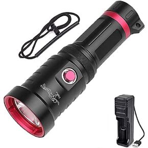 80000 Lumens Diving Flashlight XHP70 Super Bright LED Flash Light,Underwater 150M Professional Scuba Dive Light,Waterproof Swimming Safety Torch Submersible Lights for Divers