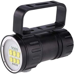 eecoo Diving Flashlight, 28800 Lumen IPX8 Waterproof Diving Torch Scuba Dive Lights 500M 7Modes 120 Degree Wide Beam Angle Underwater LED Flashlight for Outdoor Under Water Sports