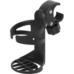 Universal Stroller Cup Holder with Phone Holder, 2-in-1 Cup Phone Holder, Mega Strength Adjustable Clamp fits on Any Bike, Walker, Wheelchair, Large Caliber Drinks Holder Fits Most Bottles