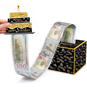 صندوق المال للهدايا النقدية DIY صندوق المال عيد ميلاد سعيد سحب صناديق هدايا المال الملونة حامل المال للحصول على هدية عيد ميلاد مفاجئة للنساء والرجال والأصدقاء (أ) in Kuwait