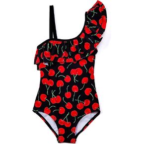 Kanu Surf Girls Morgan Floral Ruffle 1-Shoulder one Piece Swimsuit