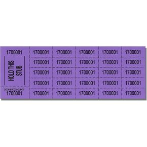 Auction Tickets - 500 Sheets (Blue)