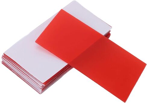 شمع الأسنان، 18 قطعة من ألواح شمع قاعدة الأسنان، أحمر للعناية بالفم وتقويم الأسنان، أداة شمع صب ورقة شمع شمع طبيب الأسنان لمختبر الأسنان الصيفي، صب الفم 1.3 مم in Kuwait