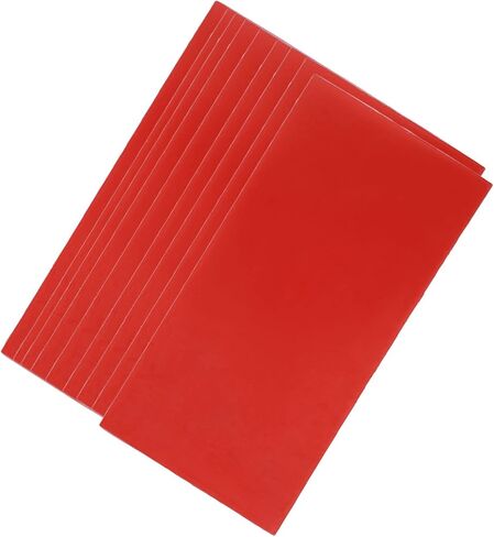 شمع الأسنان، 18 قطعة من ألواح شمع قاعدة الأسنان، أحمر للعناية بالفم وتقويم الأسنان، أداة شمع صب ورقة شمع شمع طبيب الأسنان لمختبر الأسنان الصيفي، صب الفم 1.3 مم in Kuwait