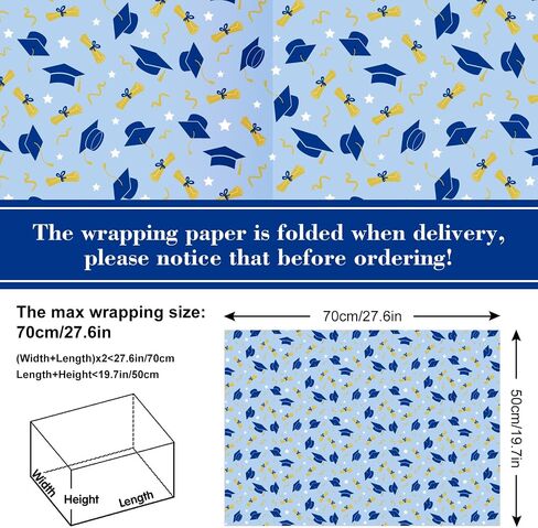 JarThenaAMCS Floral Wrapping Paper -Not Roll- Vintage Flower Gift Wrap Paper Folded Flat Retro DIY Craft Paper for Birthday Baby Shower Party Favors Supplies, 19.7 x 27.6 Inch, 8 Sheets in Kuwait
