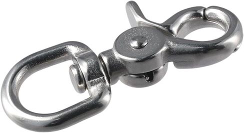 2 Pack 2.56'' Trigger Snap Hooks, Marine Grade 316 Stainless Steel Trigger Snaps 360 Degree Swivel Spring Buckle Metal Swivel Clips Heavy in Kuwait