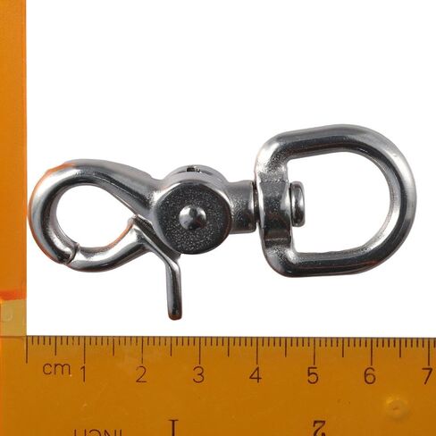 2 Pack 2.56'' Trigger Snap Hooks, Marine Grade 316 Stainless Steel Trigger Snaps 360 Degree Swivel Spring Buckle Metal Swivel Clips Heavy in Kuwait