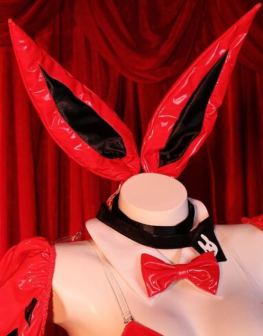 Cosplay.fm Bunny Girl Cosplay Costume Bunny Suit One-piece Bodysuit with Stockings and Sleeves in Kuwait