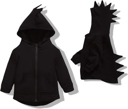 Oeillet d'ne Toddler Boys Dinosaur Hoodies Animal Zipper Jacket Cartoon Sweatshirt for Kids in Saudi Arabia