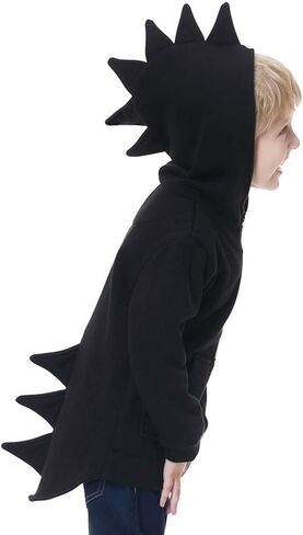 Oeillet d'ne Toddler Boys Dinosaur Hoodies Animal Zipper Jacket Cartoon Sweatshirt for Kids in Saudi Arabia