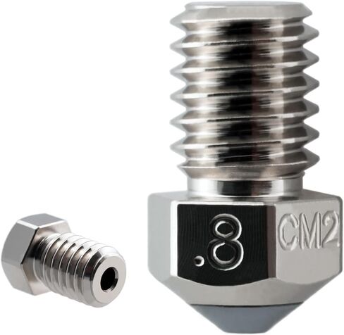 فوهة Micro Swiss CM2 RepRap V5-V6 1.75 لـ Prusa i3 MK2 / MK2S / MK3 / Mini - قلب نحاسي - طرف فولاذي مقوى M2 - أداء حراري فائق - مقاومة استثنائية للتآكل (.4 مم) in Kuwait