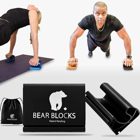 Pushup Bars - Safe Push Up Bars - Strength training Pushup Stands Perfect for Home Gym & Traveling Fitness - Lightweight, Non-Slip Bodyweight Training Workouts Blocks in Saudi Arabia
