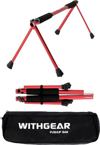 Folding Push Up Bar | Portable Outdoor Bar & Home Workout Equipment | Duralumin Metal Dip Bar & Pushup Handles | Dip Bars for Strength Training | Lightweight Metal Bar in Saudi Arabia