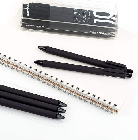 czxwyst Soft Touch Retractable Gel Ink Pens 0.5mm Fine Point (Macarons Colors 5-Pack Black Ink) in Saudi Arabia