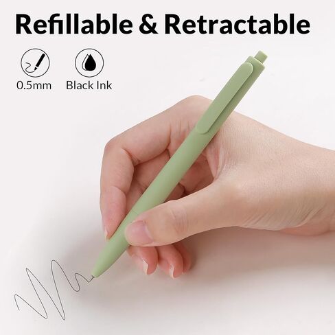 SKYDUE Gel Pens, Black Ink 0.5mm Fine Point Smooth Writing Pens for Journaling Note Taking, Small Gifts for Women Office Desk Accessories in Saudi Arabia