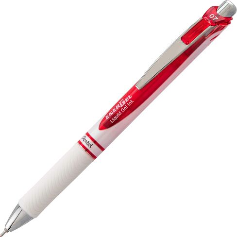 Pentel EnerGel Pearl RTX Retractable Liquid Gel Pen, (0.7mm), Medium Line, Needle Tip, Black Ink, Pack of 2 (BLN77WBP2A) in Saudi Arabia