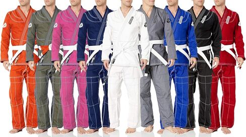 ريفو جارد خفيف الوزن BJJ Gi للأطفال والكبار - زي جيو جيتسو البرازيلي مع حزام أبيض مجاني in Kuwait