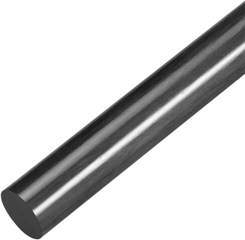 uxcell Carbon Fiber Round Rods for RC Airplane DIY Projects 9.5mm Matte Pole 200mm 7.8 Inch in Saudi Arabia