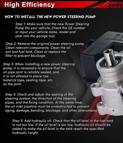 Power Steering Pump Fits for:-Jeep Liberty 3.7L V6 2002 2003 2004 2005 2006 OE#20-64610(with reservoir) in Saudi Arabia