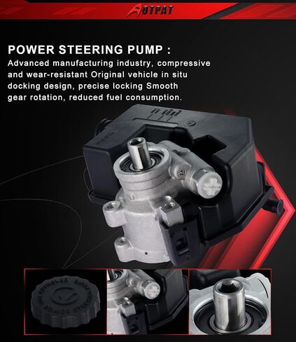 Power Steering Pump Fits for:-Jeep Liberty 3.7L V6 2002 2003 2004 2005 2006 OE#20-64610(with reservoir) in Saudi Arabia