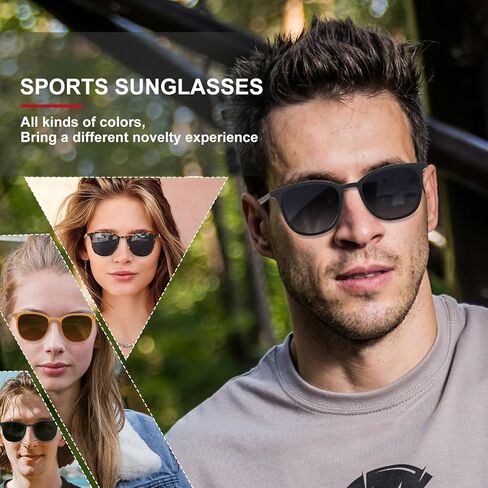 نظارات شمسية مستقطبة للرجال والنساء بلمسة نهائية مطفأة اللمعة وظلال ألوان تحجب الأشعة فوق البنفسجية للجري البيسبول in Kuwait