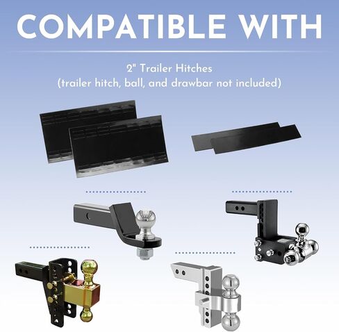 Hitch Rattle Silencer for 2" Hitches, Trailer Hitch Anti-Rattle Hitch Silencer, Hitch Stabilizer Device Eliminates Hitch Rattle and Whine Receiver Silencer in Saudi Arabia