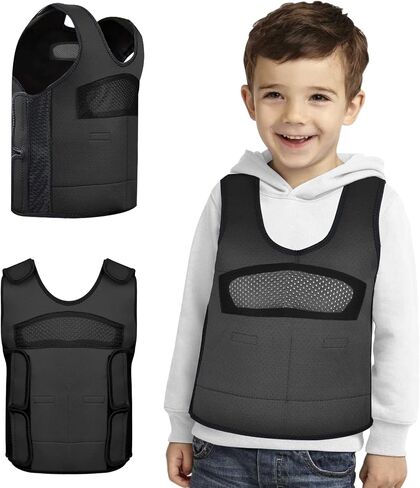 Compression Vest for Kids-Green, Weighted Vest for Kids Including 6 Removable Weights, (Small, Ages 2 to 5) in Saudi Arabia