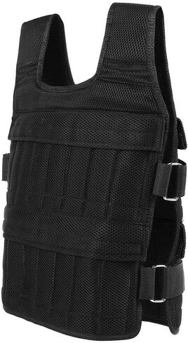 سترة الوزن - سترة تدريب من قماش أكسفورد قابلة للتنفس، سترة مرجحة 15 كجم، سترة تدريب القوة للتمرين واللياقة البدنية in Kuwait