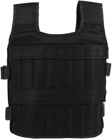 سترة الوزن - سترة تدريب من قماش أكسفورد قابلة للتنفس، سترة مرجحة 15 كجم، سترة تدريب القوة للتمرين واللياقة البدنية in Kuwait