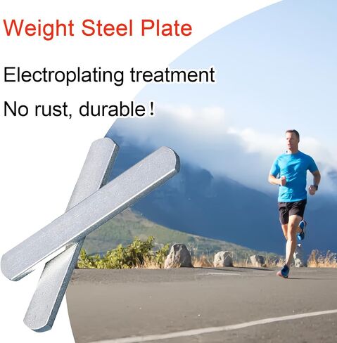 Weighted Vest Steel Plates Adjustable Rustproof Strength Training Weight Long Steel Plate w/Round Head for Loading Leg Guards Weighted Vest in Saudi Arabia