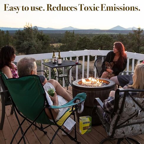 أعواد إطلاق النار من فاتوود، حطب للاستخدام الداخلي والخارجي - 2 رطل. جذوع الحريق، وخشب الشواء، والمدفأة، وحفرة النار، ونيران المخيمات - مع حزمة واحدة إضافية لتغيير لون النار in Kuwait