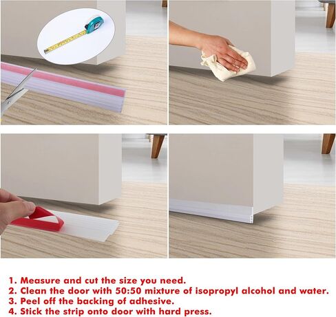 سدادة باب LLPT مقاس 1.8 بوصة × 39.4 بوصة، شريط عازل عازل للصوت وعازل للغبار للفجوة الداخلية الخارجية مع مادة لاصقة قوية لمنع تسرب الهواء الساخن (DD184C) in Kuwait