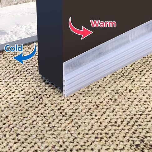 سدادة باب LLPT مقاس 1.8 بوصة × 39.4 بوصة، شريط عازل عازل للصوت وعازل للغبار للفجوة الداخلية الخارجية مع مادة لاصقة قوية لمنع تسرب الهواء الساخن (DD184C) in Kuwait