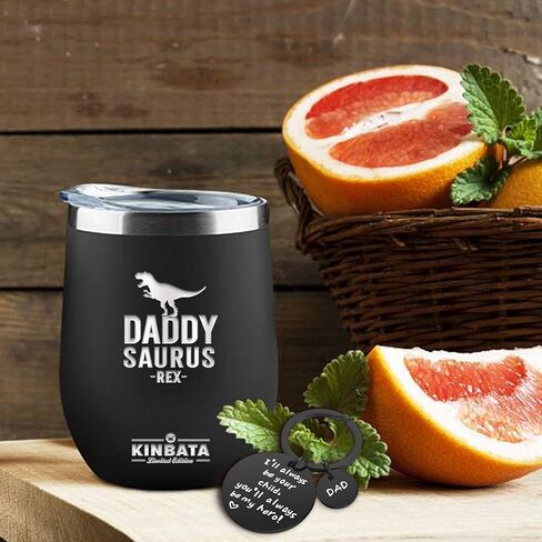 هدايا عيد الأب للأب من هدايا عيد ميلاد الابنة للأب، هدايا للأب من الزوجة، هدايا سلسلة المفاتيح للرجال من الابن، هدايا للأب الذي لا يريد شيئًا، أفضل الهدايا لكأس النبيذ 12oz الأب in Kuwait