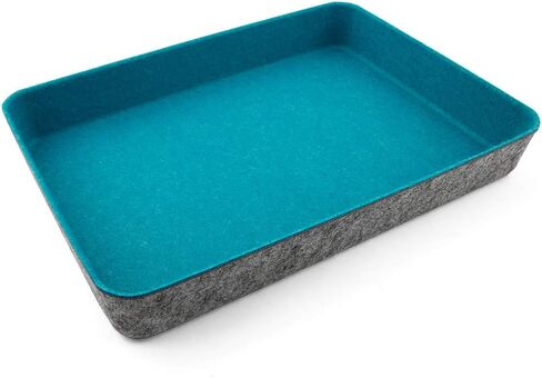 Three By Three Seattle Felt Like It! 13 x 9.5 Inch Felt Tray Drawer Organizer, Fits Standard Letter Size Paper Sheets (Navy) in Saudi Arabia
