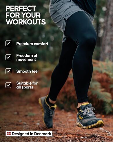بنطال ضغط للرجال من DANISH ENDURANCE، لباس ضيق رياضي بجيوب، عبوتان in Kuwait