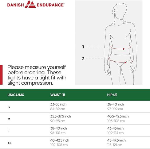 بنطال ضغط للرجال من DANISH ENDURANCE، لباس ضيق رياضي بجيوب، عبوتان in Kuwait