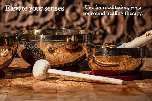 Singing Bowl Mallet, Felt Head — MADE IN INDIA — for Meditation, Sound Healing Therapy and Yoga, 2-YEAR WARRANTY in Saudi Arabia