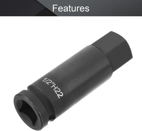 Utoolmart Hex Impact Bit Socket, 1/2-Inch Drive Allen Bit Socket, 22mm Hex Impact Socket, Cr-Mo Steel, Master Impact Hex Driver, 1pcs in Saudi Arabia