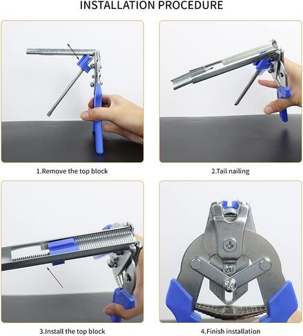 Type M Nail Ring Pliers, Hog Ring Pliers Kit with 600 Pcs of Galvanized Steel Hog Rings,Repair Hand Tools for Animal Cages,Hog Ring Chicken Duck Goose Dog Cat Rabbit Kit Clamp with Nail Groove in Kuwait